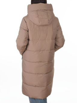 8353 BEIGE Пальто зимнее женское (200 гр. холлофайбер)