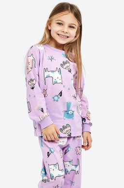 Хлопковая пижама для девочки Happyfox
