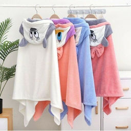 Детское полотенце с капюшоном Поночка 70*140 см.на кнопках - Лен поволжья фото 2