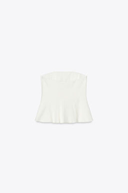 PEPLUM BANDEAU TOP - Zara фото 14