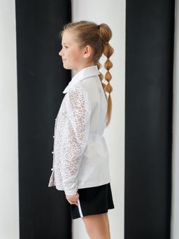 Блузка белый 212230817 - Nota bene фото 10