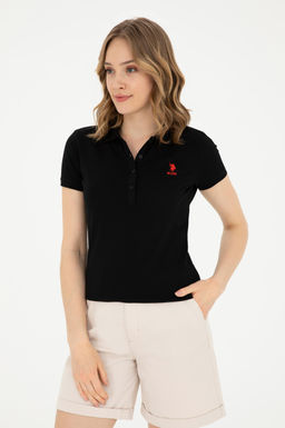 Женская черная базовая футболка Неожиданная скидка в корзине - U.s. polo assn фото 8