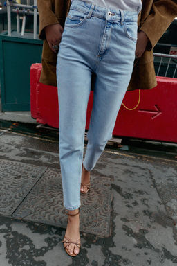 Z.01 MOM FIT COMFORT HIGH-WAIST JEANS - Zara фото 5