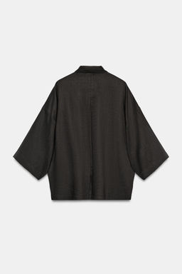 CAMISA FLUIDA OVERSIZE ZW COLLECTION / Marr?n - Zara фото 6