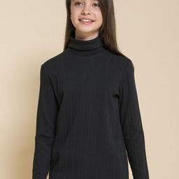 PELICAN, джемпер для девочек, Черный  фото 4