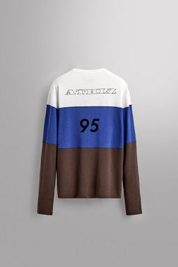 LINEN - COTTON COLOUR BLOCK T-SHIRT - Zara фото 2