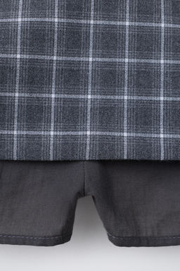 CHECK BERMUDA SKORT WITH BELT - Zara фото 4