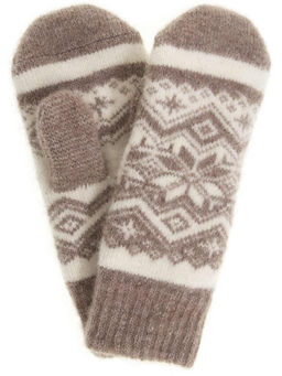 Варежки женские "Звезда и орнамент" КРУГ 3449-4