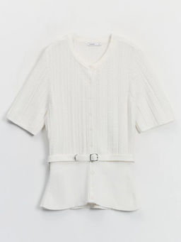 Приталенный кардиган с поясом / Zarina