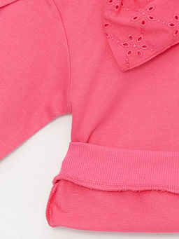 Bisiklet Yaka Fiyonk Detayl? Uzun Kollu K?z Bebek Sweatshirt - Waikiki фото 3