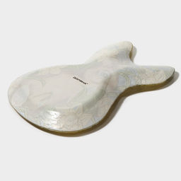 Блюдо сервировочное Доляна «Кролик в цветах», 21×13.5×1.8 см, стекло, зелёное, жёлтое