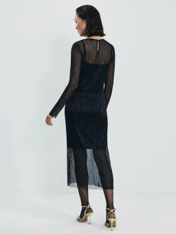 Платье миди с люрексом / Zarina