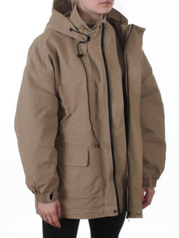 3096 DK. BEIGE Куртка демисезонная женская (100% гр. холлофайбер) - Фабричный китай фото 8