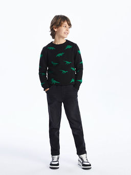 Beli Lastikli Erkek ?ocuk Jean Pantolon