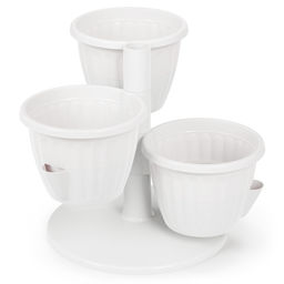 Горшок цв. "Каскад" 0,7л белый М8067