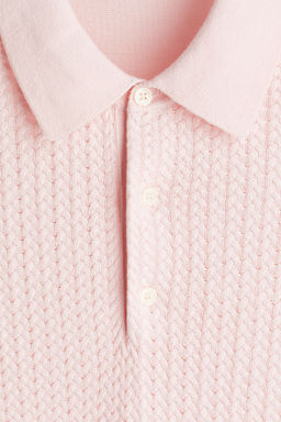 Polo en punto trenzado Slim Fit - H&m фото 8