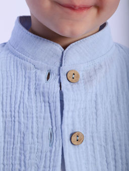 РБ016 Рубашка Муслин (голубой) - Милаша фото 14