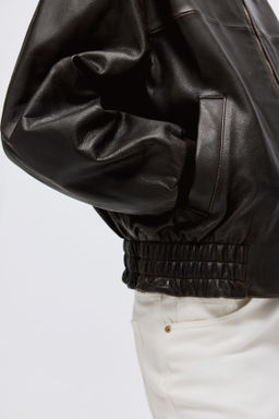 Cazadora bomber de piel - H&m фото 7