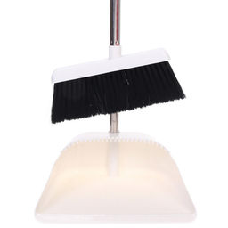 Набор для уборки, щетка для пола с совком "Профи" белый 8813