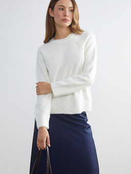 Bisiklet Yaka Kad?n Triko Kazak