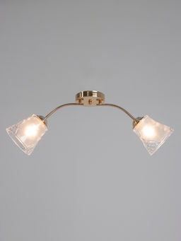 Люстра 12276/2FGD, 2×40 Вт, E27, 60×18×23 см, золото