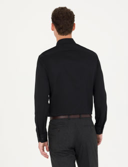 Siyah Slim Fit Uzun Kollu Basic G_mlek - Pierre cardin фото 12
