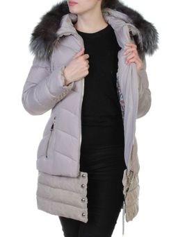 YM-L916 Пальто с мехом чернобурки KSA - Fashion фото 7