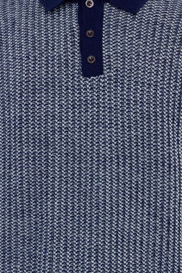 TRENDYOL MAN Lacivert Casual Regular Polo Yaka Dokulu Triko Kazak TMNAW25KZ00007 - Trendyolmilla фото 12