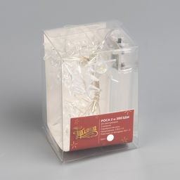 Гирлянда Нить 2 м, роса с насадками Звезда, IP20, серебристая нить, 20 LED, свечение белое, 2 режима, ААх2 - Luazon lighting фото 4