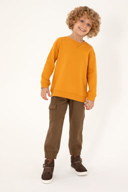 Брюки цвета хаки для мальчиков из парусины Неожиданная скидка в корзине