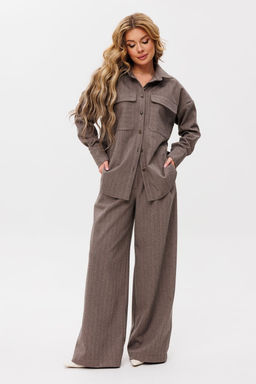 Рубашка AmberA 1110 светло-коричневый  фото 6