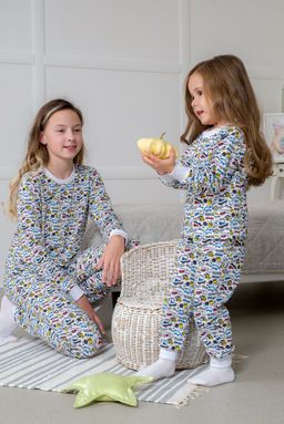 Пижама подростковая из кулирки пенье на манжетах Дрёма графити - Амадэль фото 21