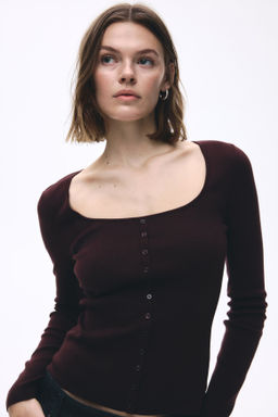 Top con escote cuadrado - H&m фото 5