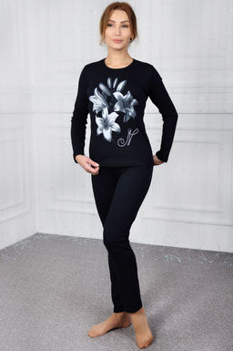 Арт. 4549 Пижама с брюками 42-52 (6 шт) Цвет:ассорти - Калинка фото 2