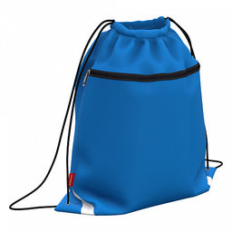 Цена за 1 шт. Мешок для обуви ErichKrause с карманом на молнии 500x410мм Neon® Blue