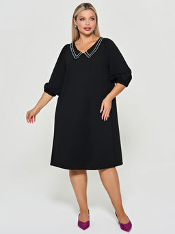 Платье 0218-2 чёрный кварц - Dora фото 121