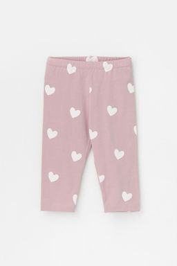 КР 4036/розово-сиреневый,сердечки шорты (велосипедки) для дев