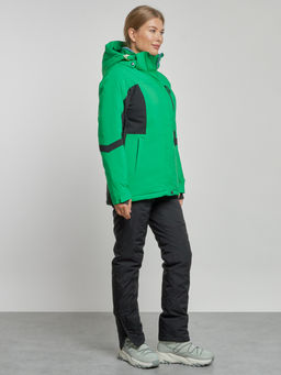 Горнолыжный костюм женский зимний зеленого цвета 03105Z - Chunmai фото 3