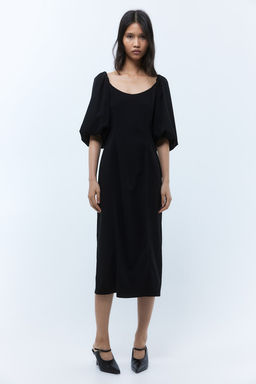 Vestido con mangas globo - H&m фото 2