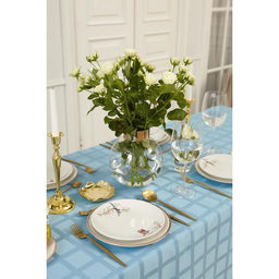 Скатерть Этель Geometry 150*220 +/-3см, цв.серо-синий, пл. 192 г/м2, хл с ВГМО  фото 8