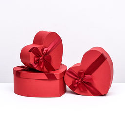 Набор подарочных коробок сердце 3 в 1, красный, 31?28?13.5; 27?24?12; 23?20?10.5 см