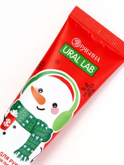 Крем для рук новогодний 30 мл, аромат тёплое какао, URAL LAB