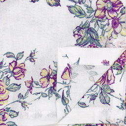 Сиреневый букет К Скатерть 240х145см, длина стола до 200см, на 10-12 персон, хлопок Премиум 186г/м2, Домашняя мода (Россия)  фото 3