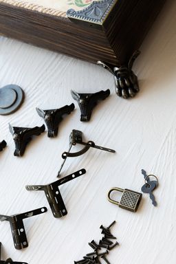 Mr. Carving MMG-026 фурнитура для шкатулок петля 1.8 x 1.6 см 5 х 2 шт. №01 золото  фото 5