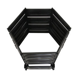 Компостер пластиковый, 800 л, 125 × 105 × 84 см, чёрный