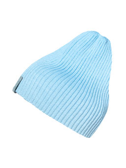 Шапка вязаная светло-голубая Ш-103 (58)