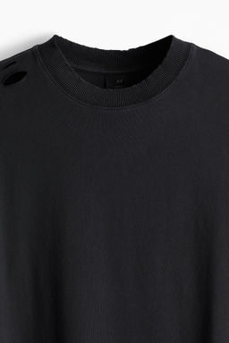 Camiseta con efecto desgastado Oversized Fit - H&m фото 4
