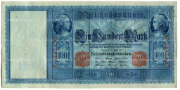 Банкнота 100 марок 1910 года Германия