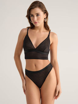 CONTE FLORAL TATTOO LBR 2873 Трусы женские black - Conte elegant фото 2