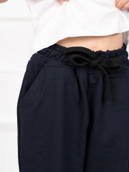 Брюки футер 2-х нитка,темно-синие - Binita фото 4